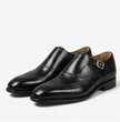 The Modena Single Monk Straps - Handcrafted Dark Brown Leather Single Monk Strap shoes for men