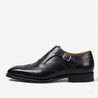The Modena Single Monk Straps - Handcrafted Dark Brown Leather Single Monk Strap shoes for men