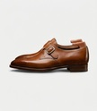 The Turin Single Monk Straps - Handcrafted Dark Chocolate Leather Single Monk Straps for men