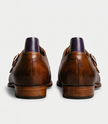 The Naples Single Monk Straps - Handcrafted Cognac Brown Leather Single Monk Strap Shoes for men
