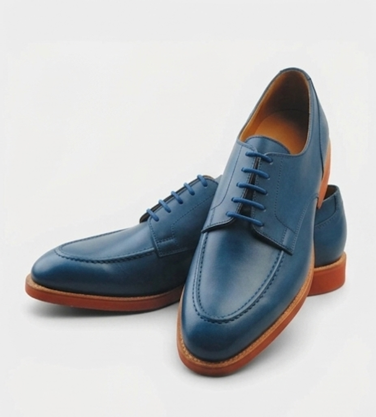 The Como Derby Lace ups - Handcrafted White Leather Apron-Toe Derbys for Men