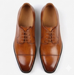 The Casoria Derby Lace ups - Handcrafted Dark Brown Textured Leather Derby Shoes for Me