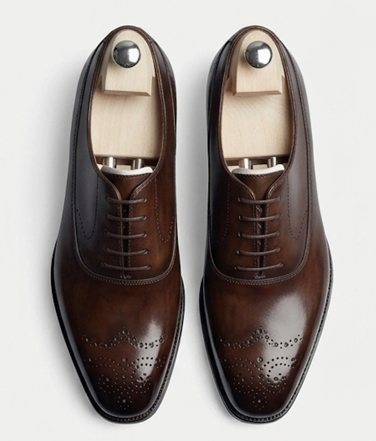 The Siena Oxfords Lace ups - Handcrafted Blue Leather Wingtip Oxfords for Men