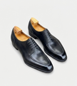 The Bergamo Derby - Handcrafted Elegant Tan Patina Leather Derby Shoes for men