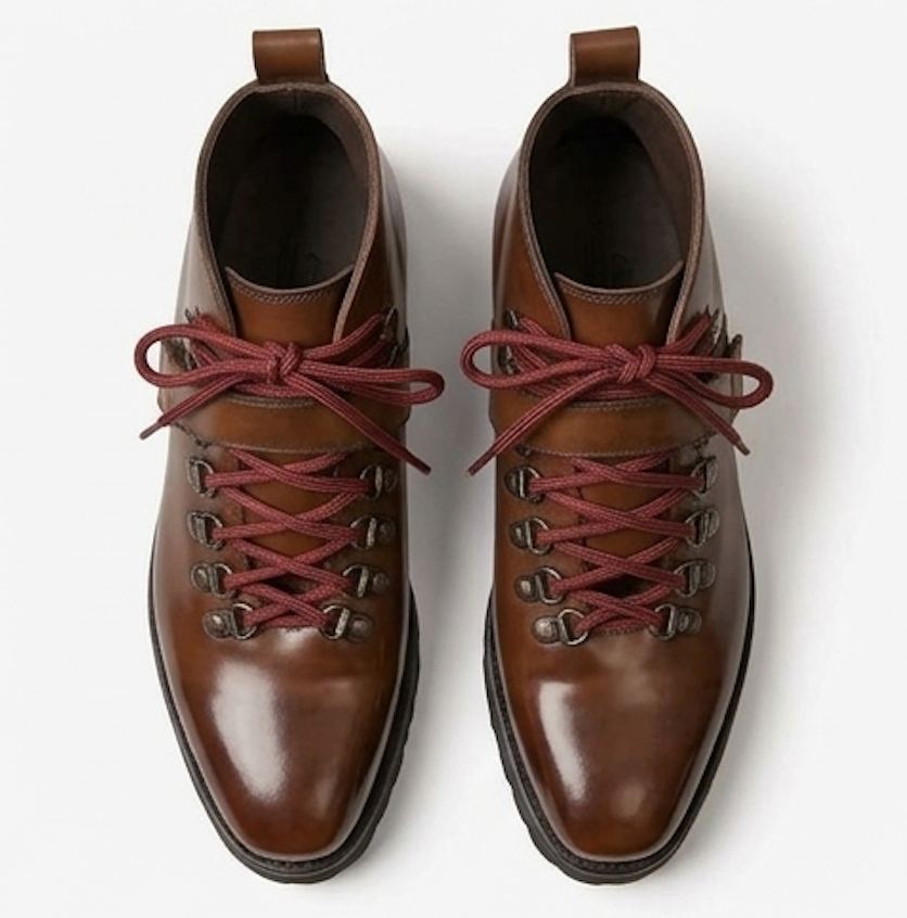 The Novara Lace ups Boots - Handcrafted Brown Leather Urban Boots for men
