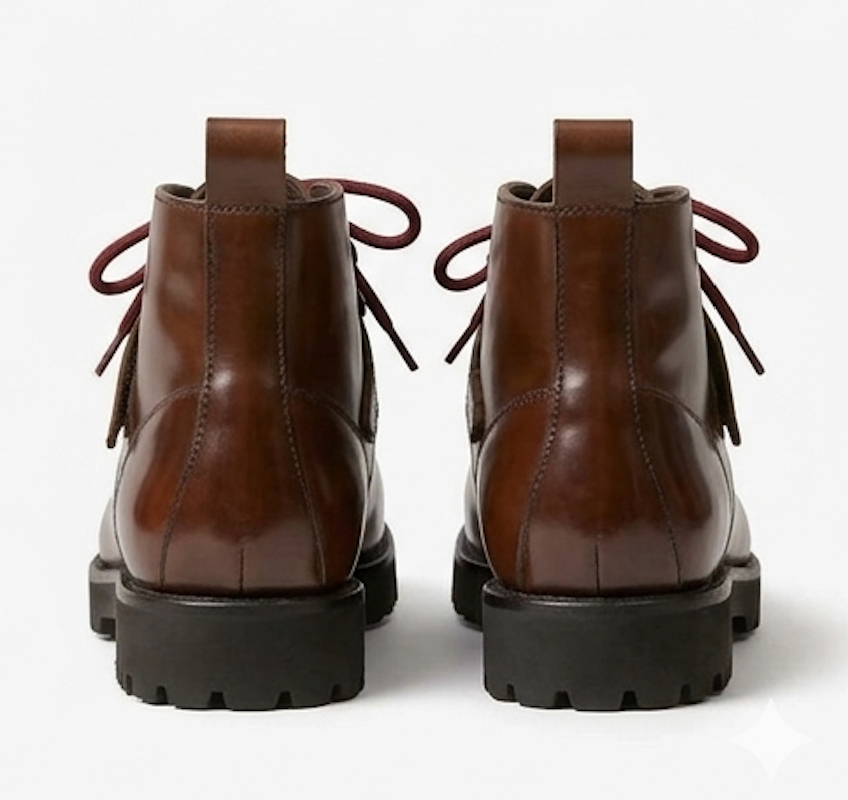 The Novara Lace ups Boots - Handcrafted Brown Leather Urban Boots for men