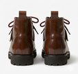 The Novara Lace ups Boots - Handcrafted Brown Leather Urban Boots for men