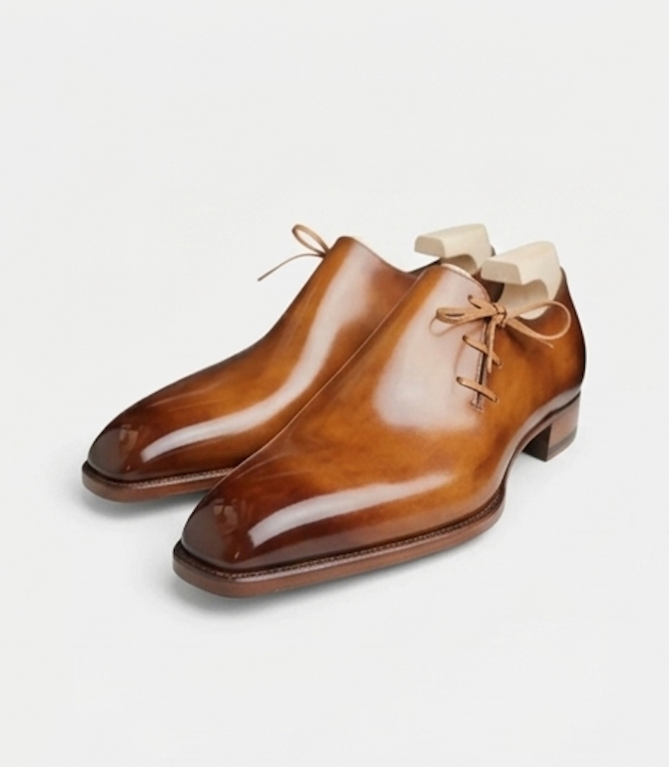 The Marsala Oxfords Lace ups - – Handcrafted Burnished Dark Brown Leather Wholecut Oxford for Men