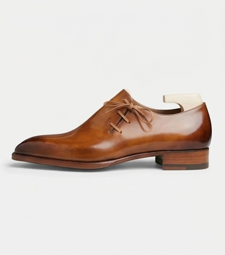 The Marsala Oxfords Lace ups - – Handcrafted Burnished Dark Brown Leather Wholecut Oxford for Men