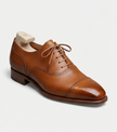 The Pavia Oxfords Lace ups - Handcrafted Brown Leather Grained Formal Oxfords for men