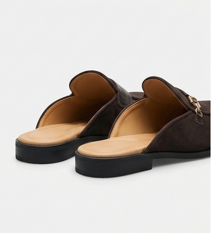 The Forli Slip Ons - Handcrafted Chocolate Brown Suede Leather Mixed Mules for Men