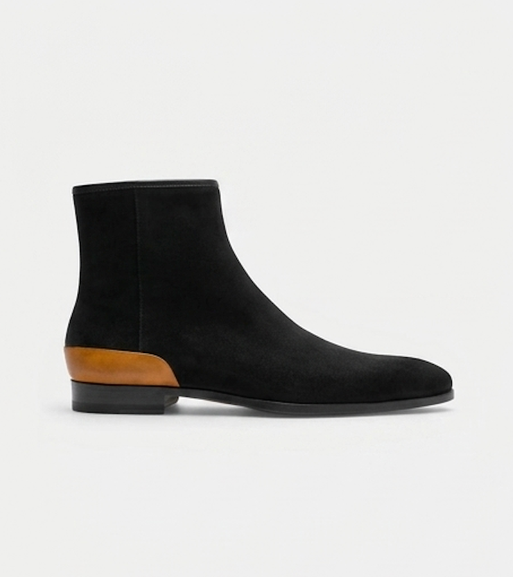 The Grosseto Chelsea Boots - Handcrafted Dark Brown Braided Leather Chukka Boots for Men