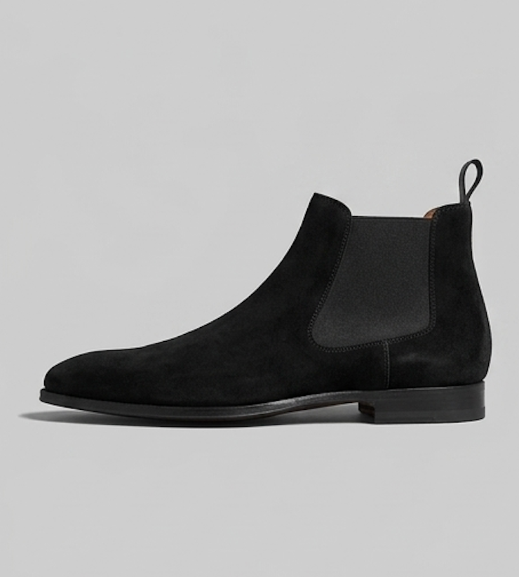 The Ragusa Chelsea Boots - Handcrafted Dark Tan Suede Chelsea Boots for Men