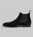 The Ragusa Chelsea Boots - Handcrafted Dark Tan Suede Chelsea Boots for Men