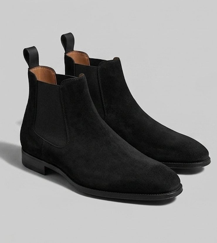 The Ragusa Chelsea Boots - Handcrafted Dark Tan Suede Chelsea Boots for Men