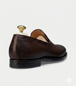 The Pistonia Loafers - Nay blue Hand-Woven Leather Loafers