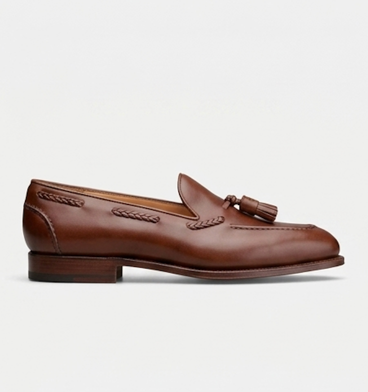 The Rimini Loafers - Handcrafted Tan & Brown Burnished Leather Loafers for Men