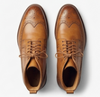The Teramo Laced up Boots - Brown Hand-Finished Leather Boots for Men
