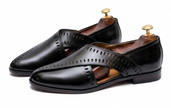 The Livorno Peshawri – Handcrafted Black Leather Peshawri for Men