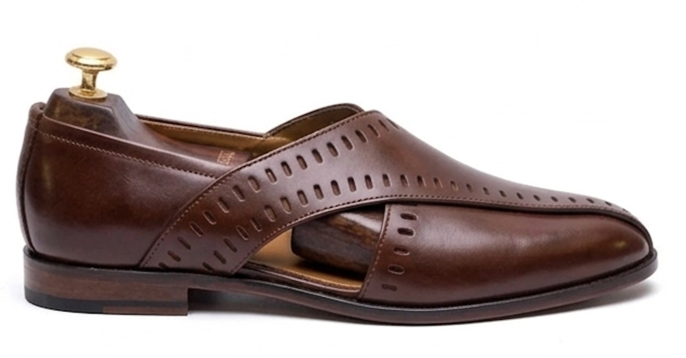 The Livorno Peshawri – Handcrafted Black Leather Peshawri for Men