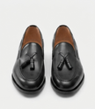 The Rimini Loafers - Handcrafted Black Burnished Leather Loafers for Men