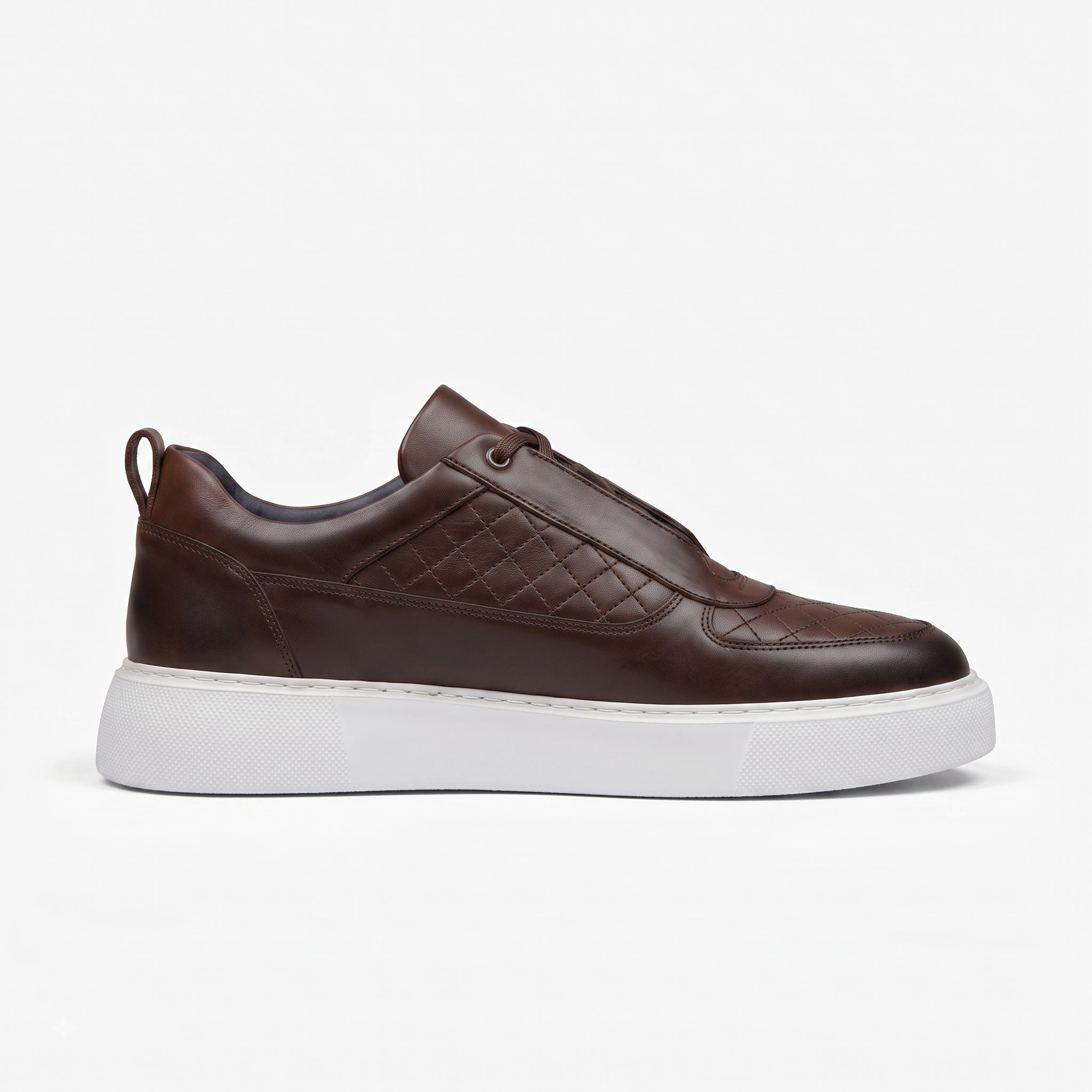 The Portofino Marrone Quilted Sneaker