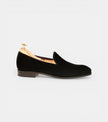 The Ardea Loafers - Handcrafted Black Suede Leather Loafers for Men