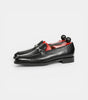 The Monza Loafers - Handcrafted Black Leather Loafers with Silver Bit Detail for men
