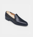 The Pistonia Loafers - Nay blue Hand-Woven Leather Loafers
