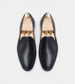 The Pistonia Loafers - Nay blue Hand-Woven Leather Loafers